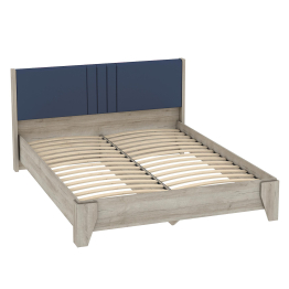 Кровать Лежер КР-311-16-16 1,6, дуб серый, ткань missoni 14