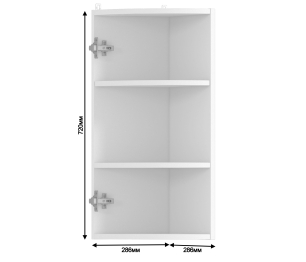 Полка торцевая Регина РПТК-30 Белый