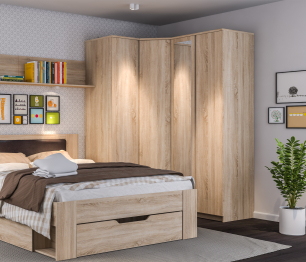 Шкаф 1-о дверный Веста СБ-2261