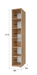 Шкаф-пенал Эмилия ЭЛ-15К с зеркалом