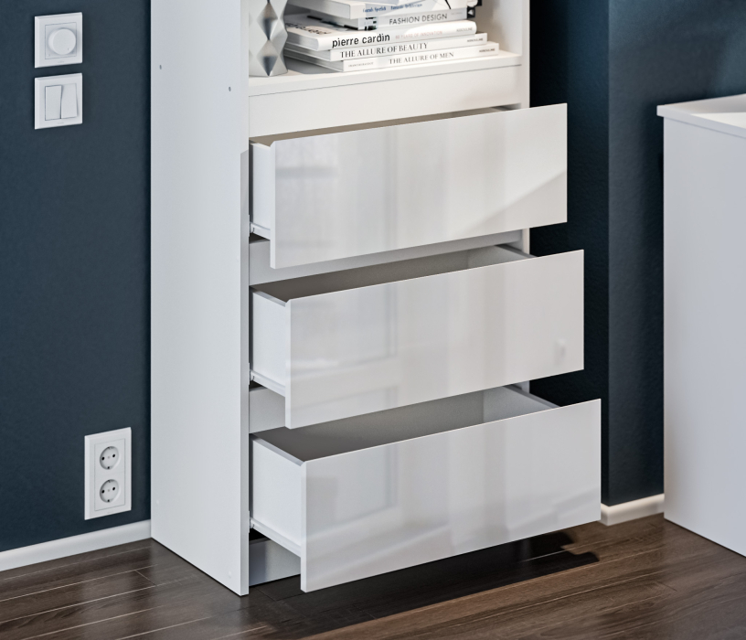 Стеллажи, Стеллаж Медея СБ-3237 Белый