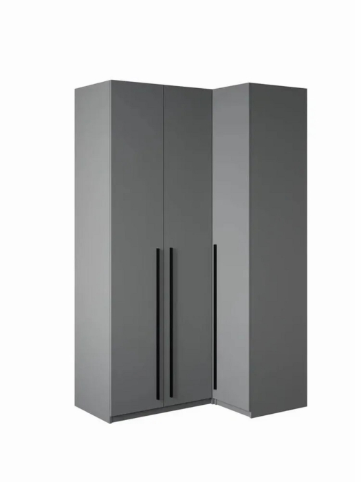 Угловые шкафы, Угловой шкаф для одежды распашной с ящиками, София, 2200х900х1300мм