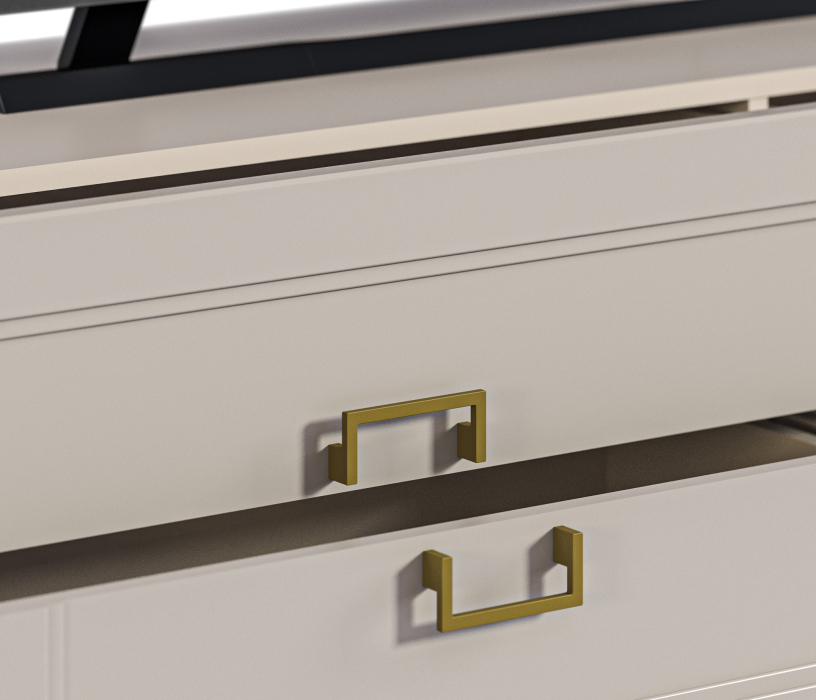 Стенки для гостиной, Гостиная Ассоль (тв-тумба, комод, витрина, полка)