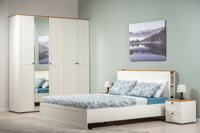 Шкаф для одежды Остин 13.336.02, белая шагрень, дуб золотой крафт