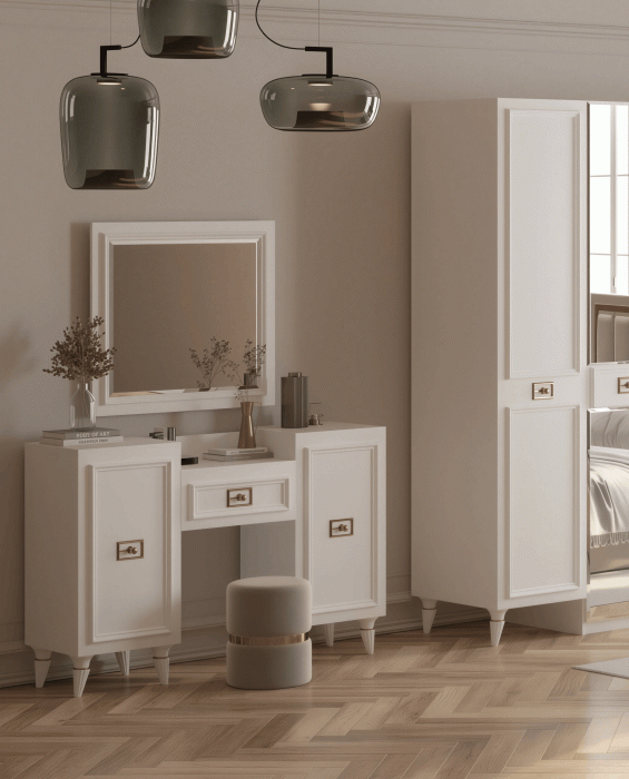 Туалетные столики, Туалетный столик Валенсия (1335х420х900) (золото)