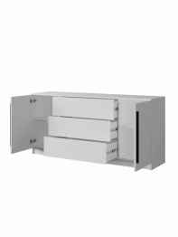 Комод с выдвижными ящиками для одежды, София, Белый, 1602х755х420 мм