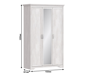 Шкаф 3-х дверный Прованс СБ-2558/1