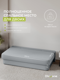 Бескаркасный диван-кровать Клиффорд 2000*930 мм велюр