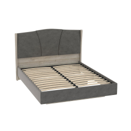 Кровать Шер КР-23-М-16, дуб серый/alpina 14