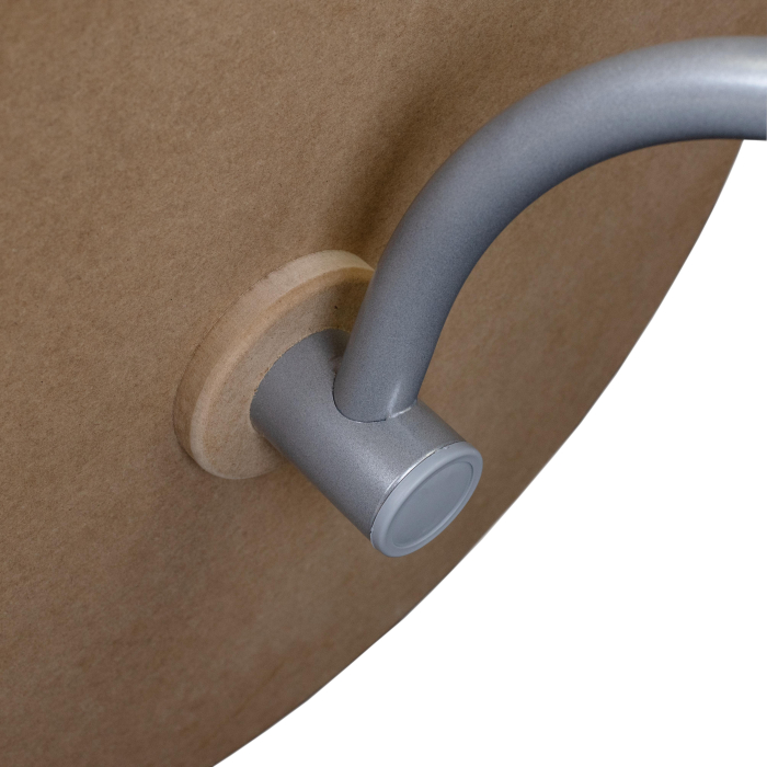 Журнальные столики, Стол журнальный Дуэт 14 дуб дымчатый/металлик