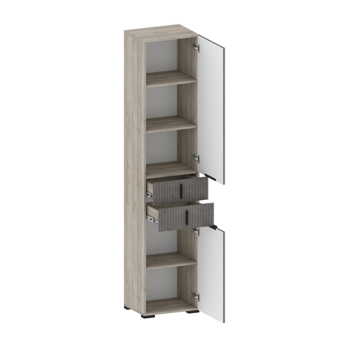 Шкафы распашные, Шкаф Шер ШК-3315, дуб апрель темный, лофт голден пэлес