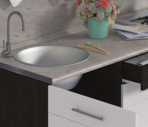 Кухонный гарнитур Милена Дуб Феррара/Онденс/Венге 2,4 м