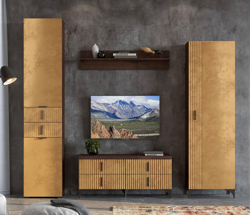 Настенные полки, Полки для шкафа ПЛ-3001, дуб апрель тёмный