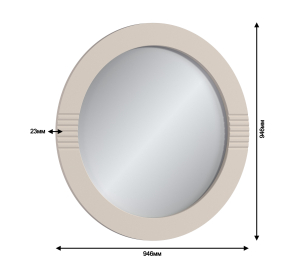 Зеркало Турин СБ-3573 МДФ Кашемир