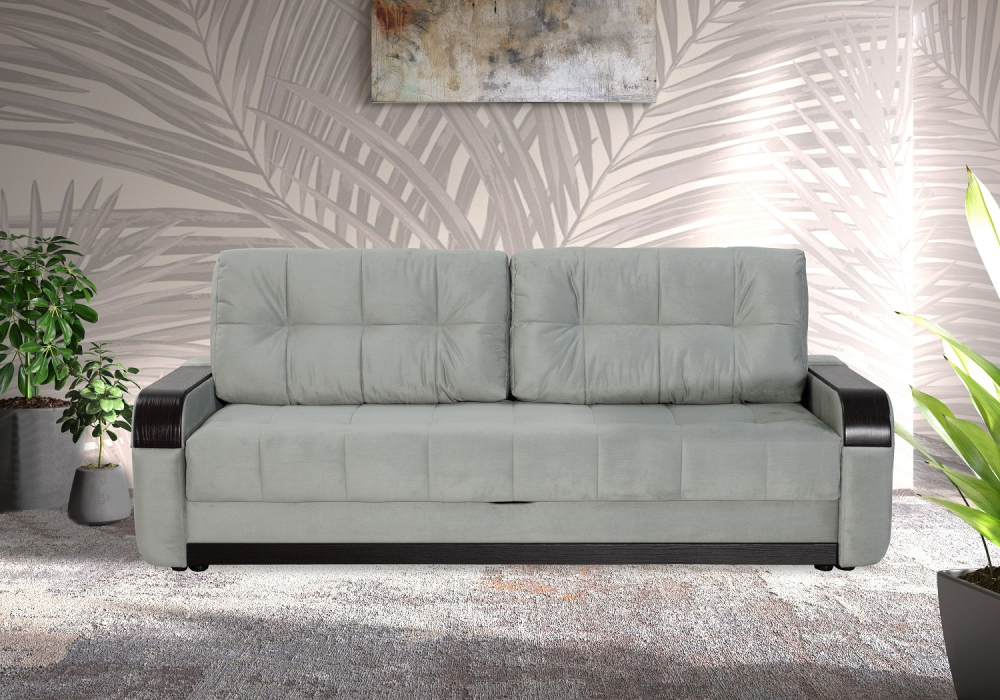 Диваны кровати со спальным местом, Прямой диван Татьяна 5 БД, еврокнижка, велюр