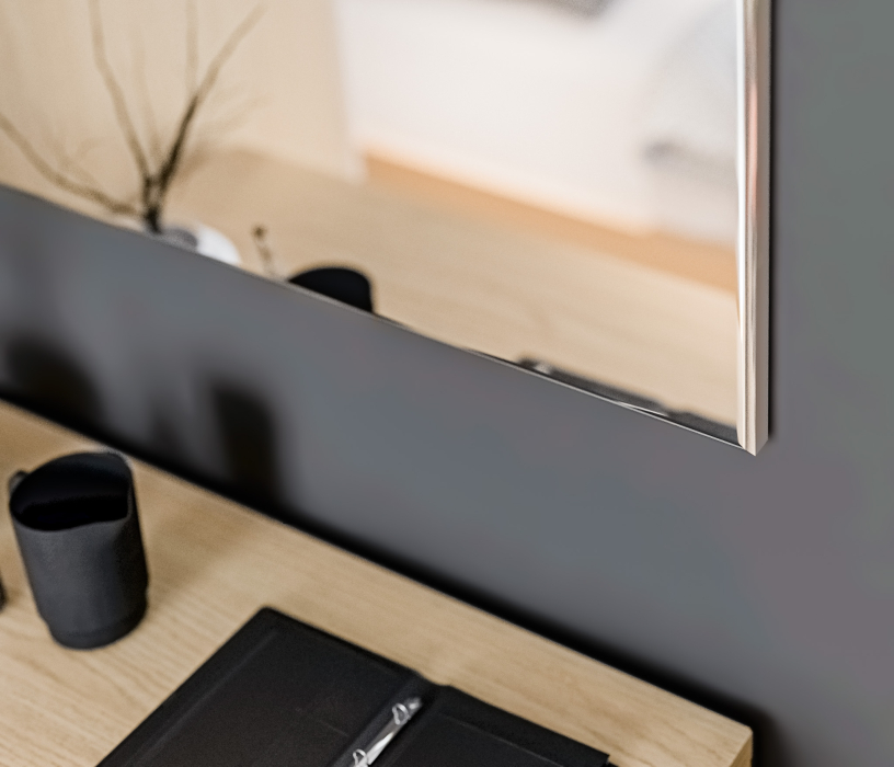 Зеркала в спальню, Зеркало Афина СБ-3344 Кашемир серый