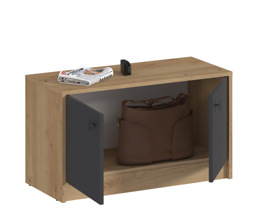 Тумбы, Тумба Сидней СБ-2583 Дуб дикий/Диамант серый