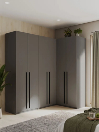 Угловой шкаф для одежды распашной с ящиками, София, 2200х2100х1300мм