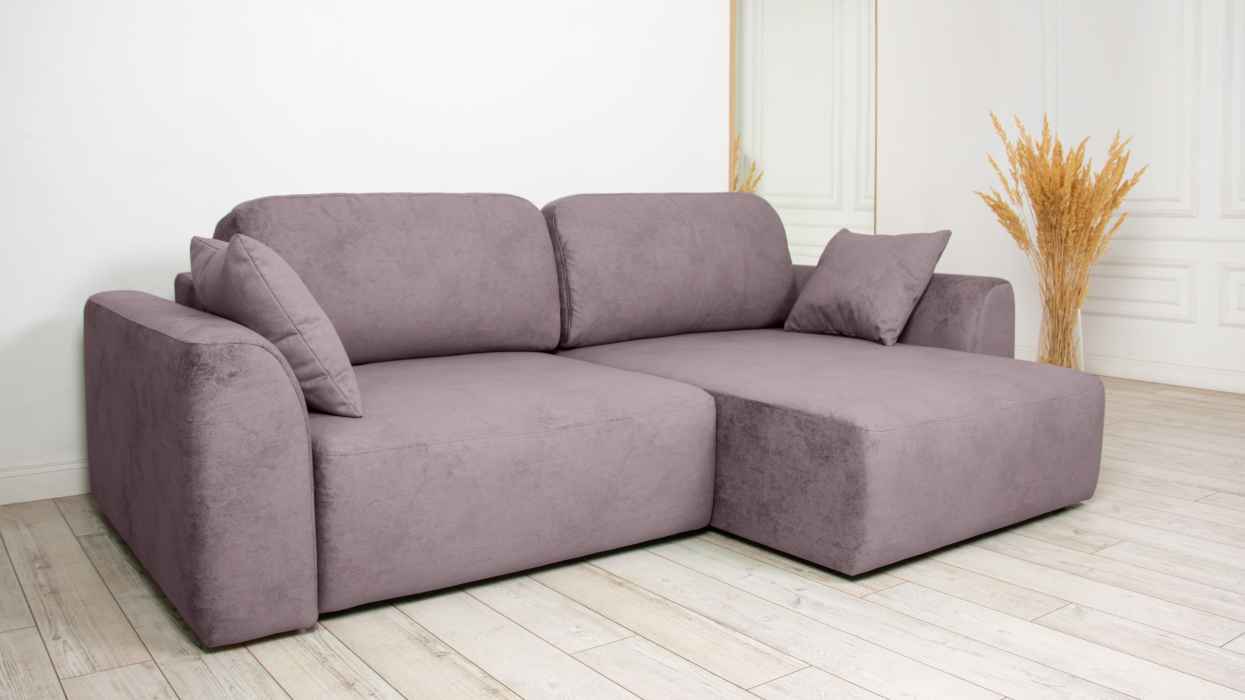 Диваны угловые в гостиную, Диван угловой Trump mini, велюр