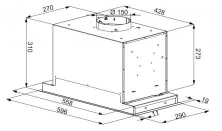 Кухонная вытяжка Konigin Incanto Black 60