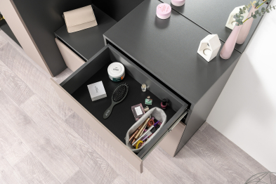 Комод Сидней 16.231.02, антрацит, веллюто капучино