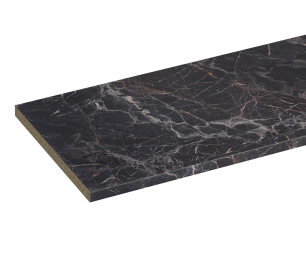 Столешница 38*3050*600 Мрамор марквина черный глянец