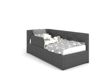 Кровать Lineaflex Эмили Bravo Dark Grey 90x200 с бортиком