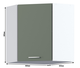 Оливер шкаф угловой 1 дв 60х68 см