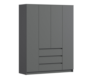 Шкаф 4 дверный с ящиками Леон СБ-3364