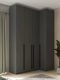 Угловой шкаф для одежды распашной с ящиками и антресолью, София, 2600х1700х900мм