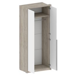 Шкаф Анима ШК-3217, дуб серый, белый