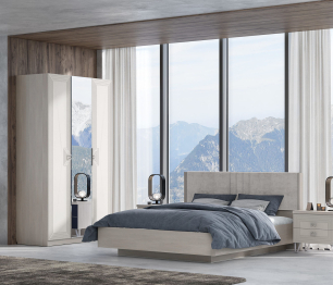 Шкаф Лежер ШК-3103, бодега белая, холст белый