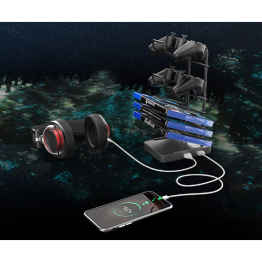 Стол для для компьютера c электрической регулировкой по высоте и RGB-подсветкой