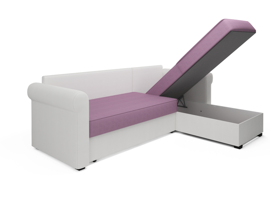 Диваны угловые в гостиную, Угловой диван Стивен, микровелюр и экокожа