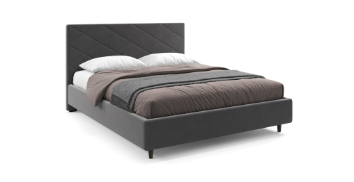 Кровать Lineaflex Аликанте Сканди Newtone Antracite 180x200