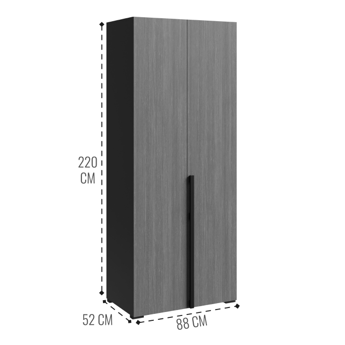 Шкафы распашные, Шкаф в спальню 2-х дверный Болонья