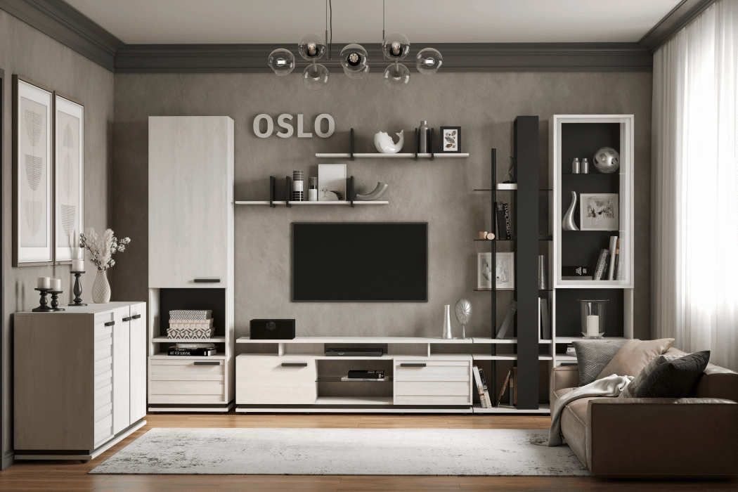 ТВ-тумбы, Гостиная Oslo (модуль 5) Тумба МЦН