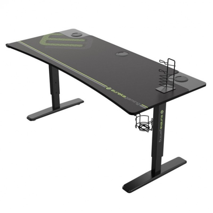 Геймерские, Стол для компьютера (для геймеров) с регулировкой по высоте EUREKA IM63, Black