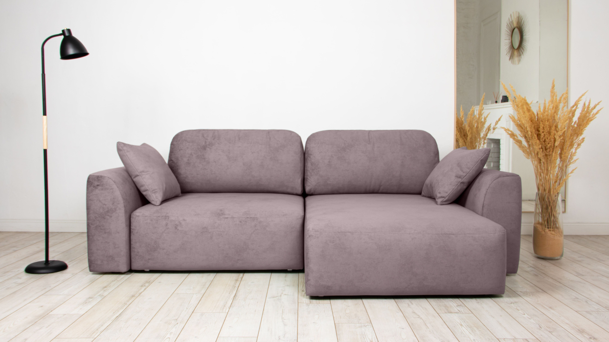 Диваны угловые в гостиную, Диван угловой Trump mini, велюр