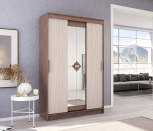 ЛДСП Шкаф-купе АГАТ Ясень Шимо