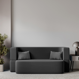 Бескаркасный диван-кровать "Дадли ЛАЙТ" 1950*1050мм. велюр