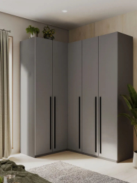 Угловой шкаф для одежды распашной с ящиками София 2200х1700х1300мм