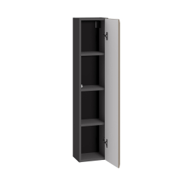 Шкаф навесной Сидней 16.314.06, антрацит, веллюто капучино