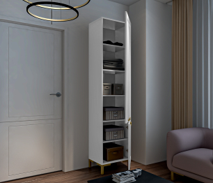 Комплект для гостиной с пеналом Ассоль, Белый