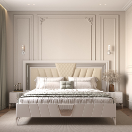 Кровать двуспальная Савелья 180х200 см кашемир