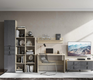 Стеллаж Шер Ст-3301, дуб серый