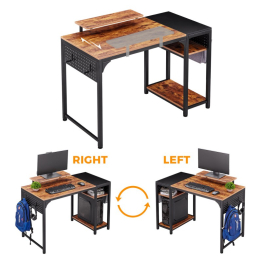 Стол письменный (для компьютера) EUREKA ZX-SS120B-RBB, Brown