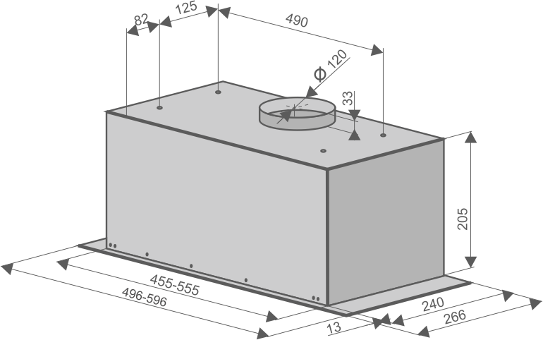 Вытяжки, Кухонная вытяжка Konigin Level Full 50