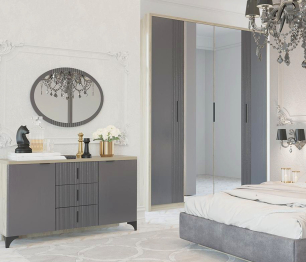 Зеркало Шер З-2301, айронвуд серебро