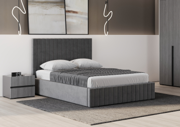 Кровать двуспальная Болонья велюр 180х200 см